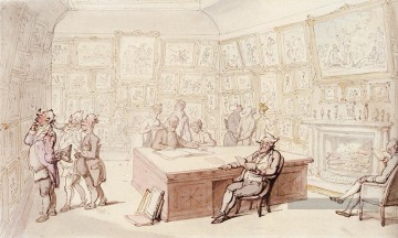  galerie - Mr Michells Picture Gallery Chez Grove House Enfield caricature Thomas Rowlandson